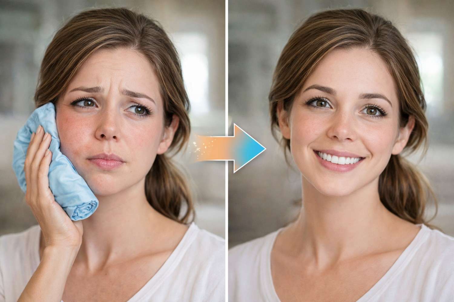 How swelling fades fast after restoration work